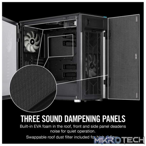 Corsair Carbide Series 678C Black E-ATX Chassis with Tempered Glass side panel - Image 6